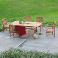 Cambridge Casual Caterina Teak Wood 6-Piece Outdoor Dining Set with Bench