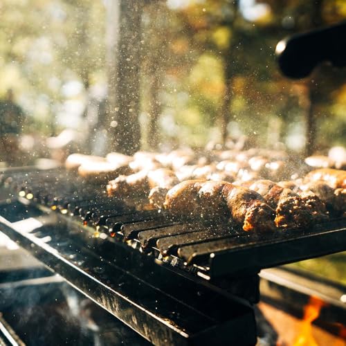 TITAN GREAT OUTDOORS Ash & Ember Santa Maria Grill with Adjustable Grate Height, Ceramic Brick Lining, V-Grates & Grease Trap