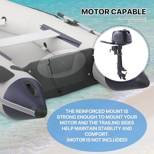 MADOG SPORT EQUIPMENT Inflatable Boat for 1-4 Persons Gray/White