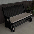 A & L Furniture Yellow Pine Royal English Deluxe Glider 6' Cedar Stain