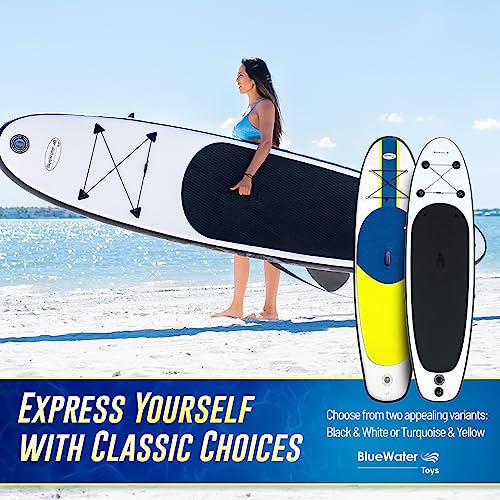 Blue Water Toys Inflatable Stand Up Paddle Board Kit Black