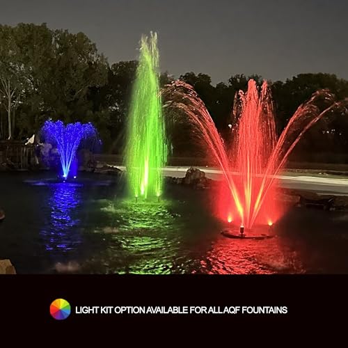 HALF OFF PONDS 1.5 HP Floating Fountain with Color Changing Lights