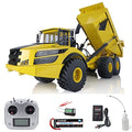 TOUCAN RC HOBBY 1/14 6X6 Metal Hydraulic RC Articulated Dumper Truck Yellow
