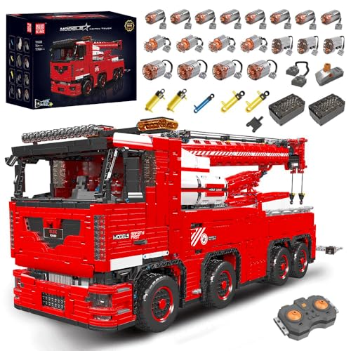 Mould King Tow Truck Technic Building Kit Red