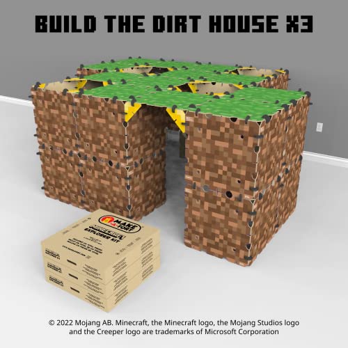 Make-A-Fort Minecraft Explorer Kit 3 Pack Brown