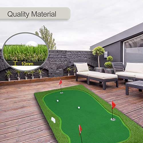 Chriiena Golf Putting Green Mat Large Professional Green