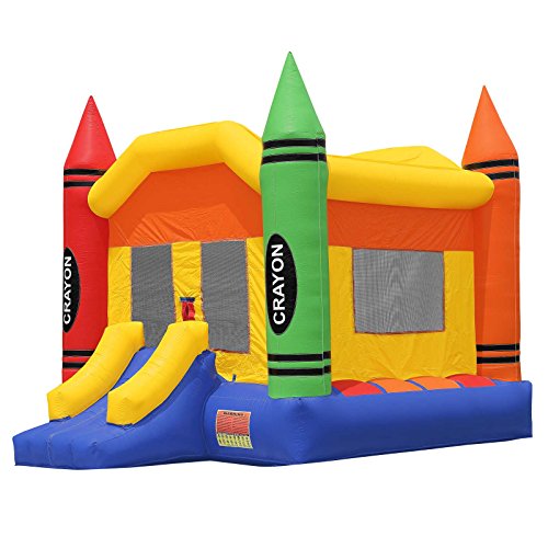 Inflatable HQ Commercial Grade Crayon Bounce House 100% PVC with Blower