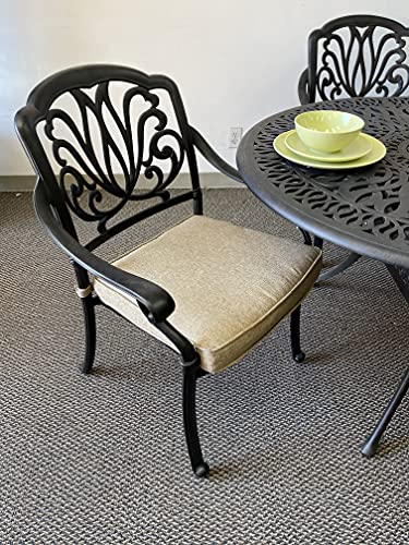 Patio Land Elizabeth 9pc Outdoor Dining Set Dark Bronze
