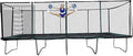 Galactic Xtreme Rectangle Trampoline 13x23 Gymnastics with Net Green