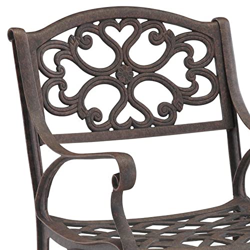 Homestyles 7 Piece Outdoor Dining Set Bronze