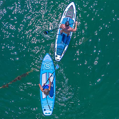 iROCKER Ultra Series Inflatable Stand Up Paddle Board 10'6" Aqua/Peach