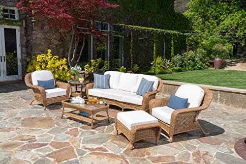 Tortuga Outdoor Sea Pines 6-Piece Sofa Seating Conversation Set Mojave