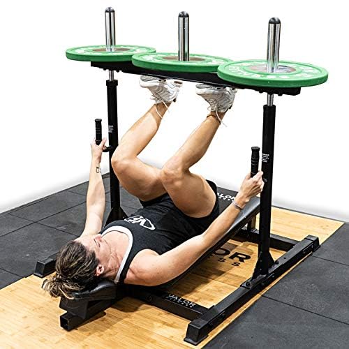 Valor Fitness Vertical Leg Press Hack Squat Machine Black/Silver
