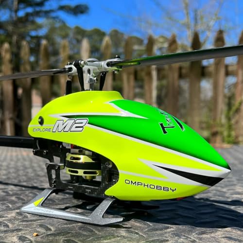 OMPHOBBY M2 Explore RC Helicopter Dual-Brushless Motor 6CH 3D Flight BNF Yellow