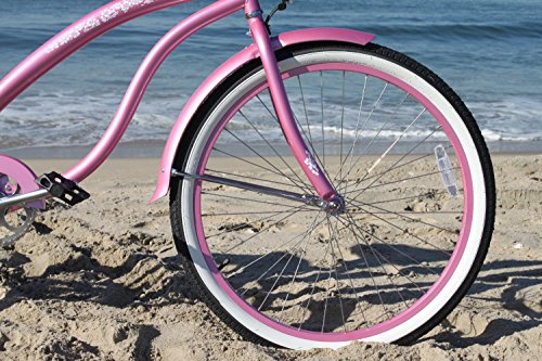 Firmstrong Bella Classic Women's Beach Cruiser Bicycle Pink