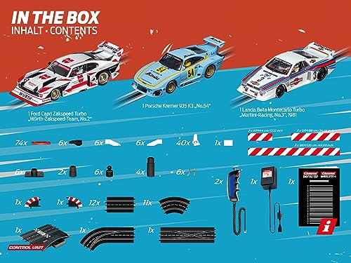 Carrera Digital Electric Slot Car Racing Track Set Retro Grand Prix
