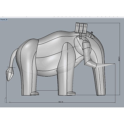 SAYOK Giant Inflatable Elephant for Advertising Commercial Use 21.7ft x 14.3ft