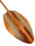 Tikimaster Alii Outrigger Koa Canoe Paddle 60 Inch Etched Steersman