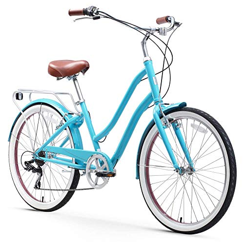 sixthreezero EVRYjourney Steel Women's Step-Through Touring Hybrid Bike Teal