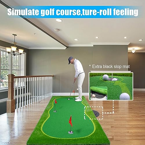 BOBURN Golf Putting Green Mat Professional Practice Mat Green