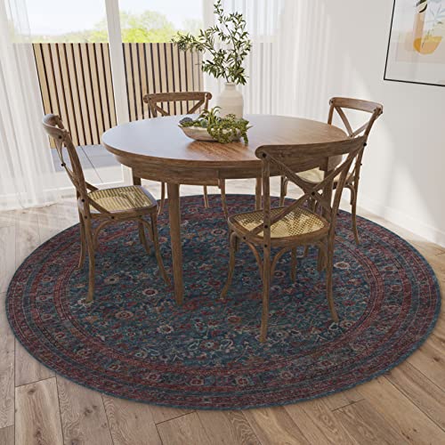 Dalyn Jericho JC7 Navy Soft Round Rug 10' x 10'