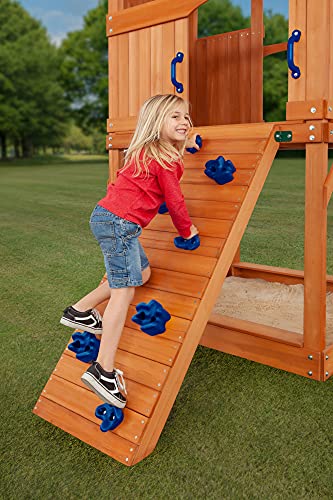 CREATIVE CEDAR DESIGNS Timber Valley Cedar Backyard Playset Blue Accessories