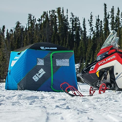 CLAM Portable 4 Person Ice Team Fishing Shelter Tent Premium Ice Team