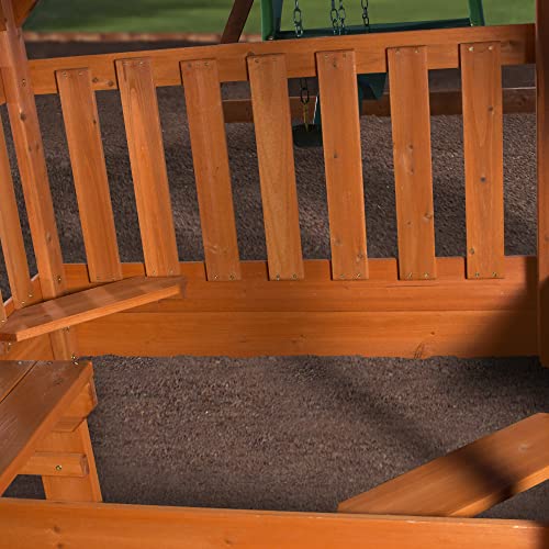 Backyard Discovery Hillcrest Cedar Swing Set Brown