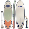 ISLE Surf and SUP Megalodon Inflatable Paddle Board Bundle 15' Seafoam/Peach