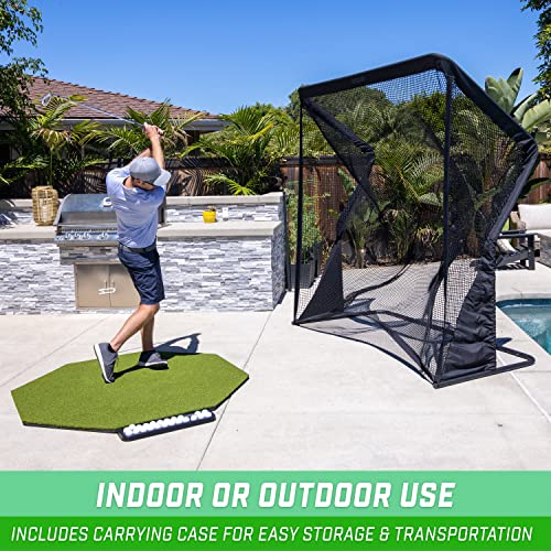 GoSports Elite Golf Practice Net with Steel Frame Black