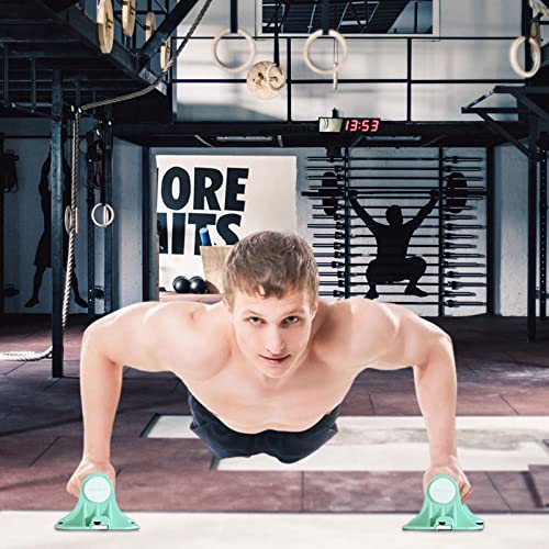 Joberio 2-in-1 Push Up Handles Ergonomic Non-Skid Cyan Blue