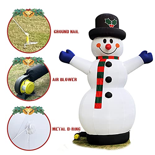 OZIS Giant 40Ft Premium Inflatable Snowman with Blower White