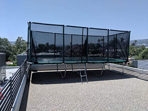 Best Trampoline USA Galactic Xtreme Commercial Grade Rectangle Trampoline 10x20 Black