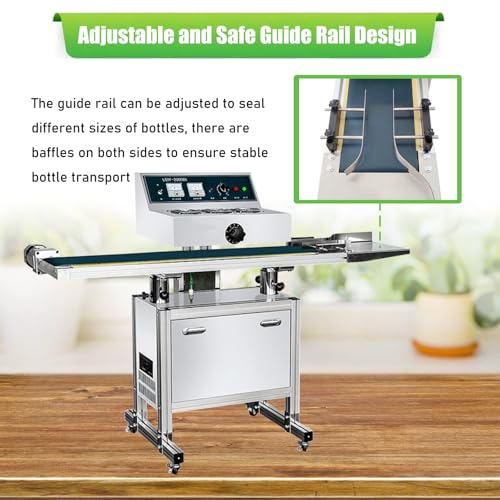 Yokoma Continuous Induction Jar Sealer 220V for 0.79"-5.12" Cap Width
