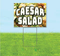 TampaPrinting Caesar Salad Yard Sign 18" x 24" with Metal Stake