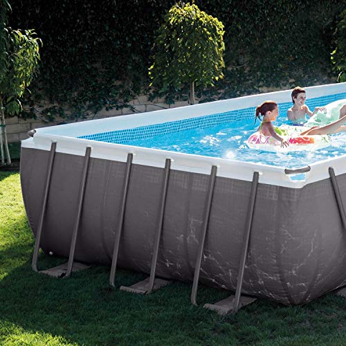 Intex Ultra Frame Rectangular Pool Set with Sand Filter Pump, Ladder, Ground Cloth & Pool Cover