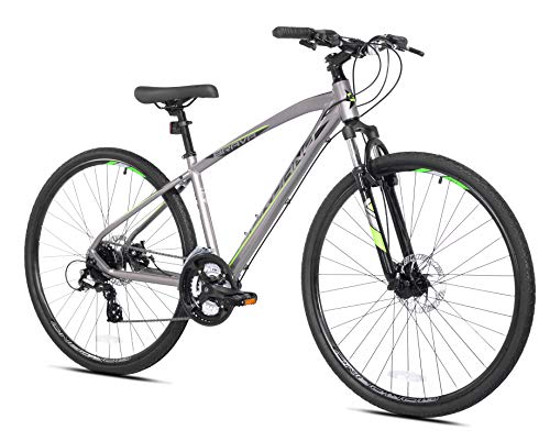 Giordano 700c Brava Hybrid Comfort Bike Medium Silver