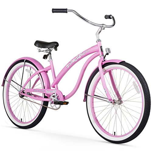 Firmstrong Bella Classic Women's Beach Cruiser Bicycle Pink