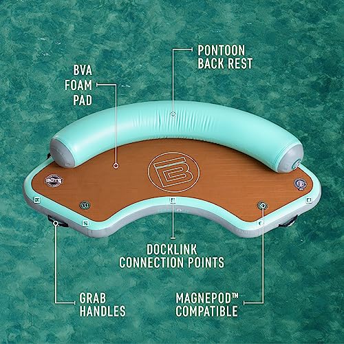 BOTE Inflatable Dock Hangout Suite Floating Party Raft Classic Seafoam