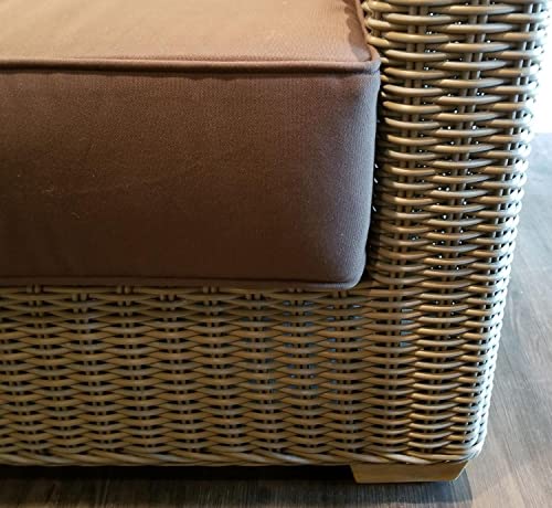 Padma's Plantation Nautilus Outdoor Right Facing Loveseat Kubu Grey
