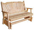 Furniture Barn USA Cedar 6' Fanback Glider Unfinished
