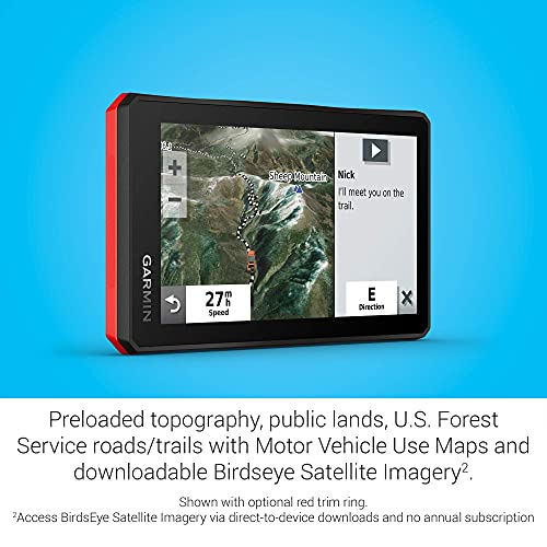 Garmin Tread Powersport Off-Road Navigator with Group Ride Radio, 5.5" Display Black (Renewed)