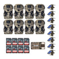 Stealth Cam 2022 G42NG 32MP No Glow Trail Camera Bundle with Solar Power Panel, 32GB SD Card, USB Card Reader Camouflage