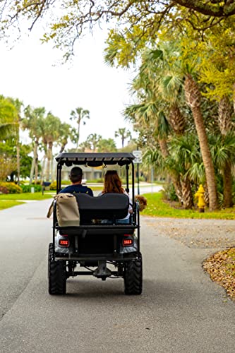 Buggies Unlimited Club Car Precedent Golf Cart Rear Flip Seat Kit Black