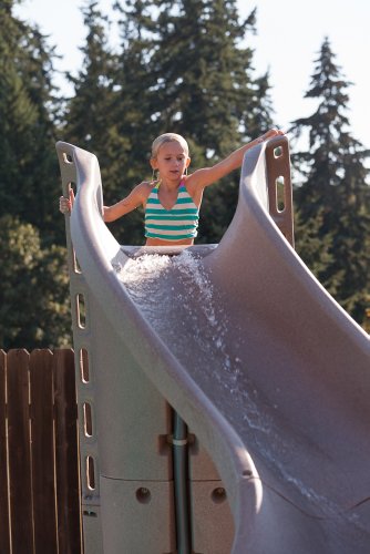 S.R. Smith TurboTwister Right Curve Pool Slide Sandstone