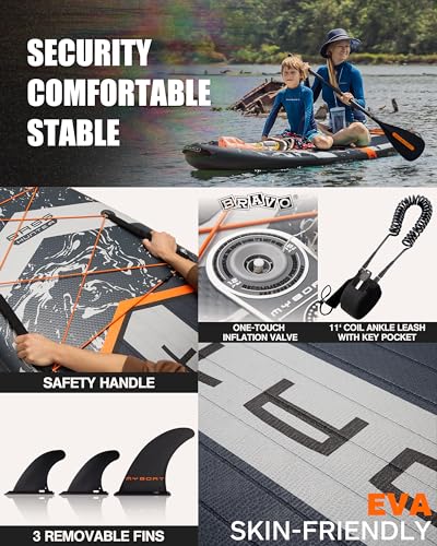 myboat Inflatable Paddle Board Grey
