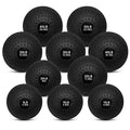 French Fitness PVC Slam Ball Set of 10 (5 to 50 lbs) (New) Black