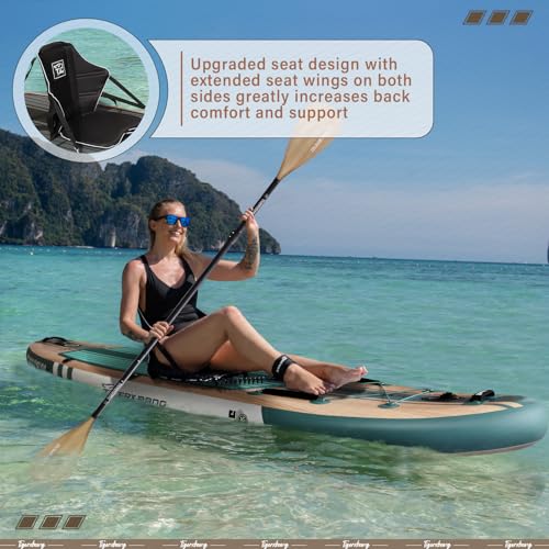TIGERXBANG Paddle Board 10.8 Stand Up Paddle Board Pandora Collection Verdigris Green
