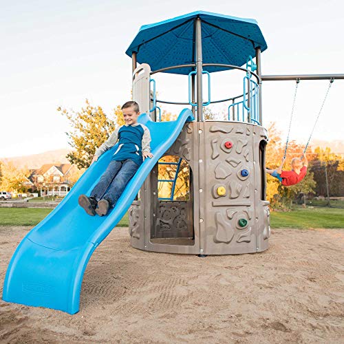 Lifetime Adventure Tower Playset Swing Set Blue