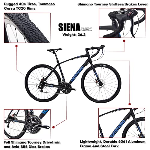Tommaso Siena Gravel Bike Black/Blue